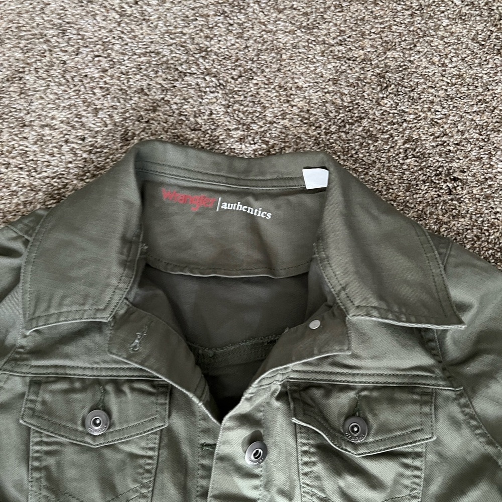 Wranglers Authentics Olive Green Women's Jacket M new - Picture 3 of 3
